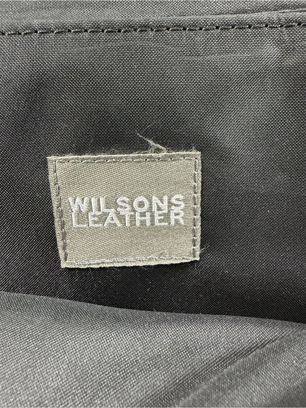 Wilsons Leather Black Laptop Briefcase Messenger Bag Executive Work Office